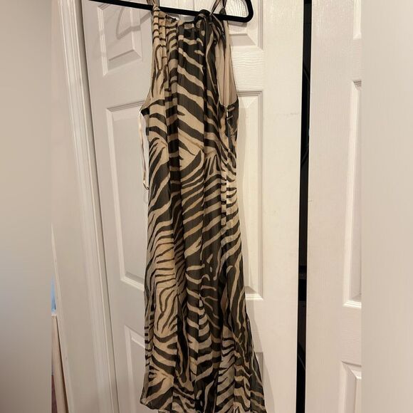 Ralph Lauren Animal Print Halter Dress Sz 12 - Picture 4 of 5